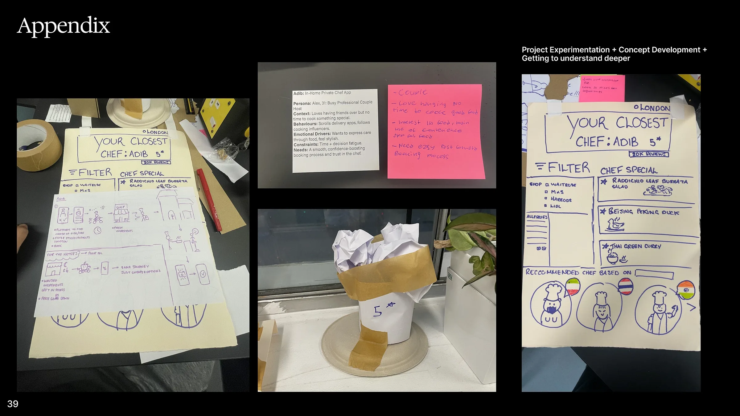 Cookah project experimentation and concept development